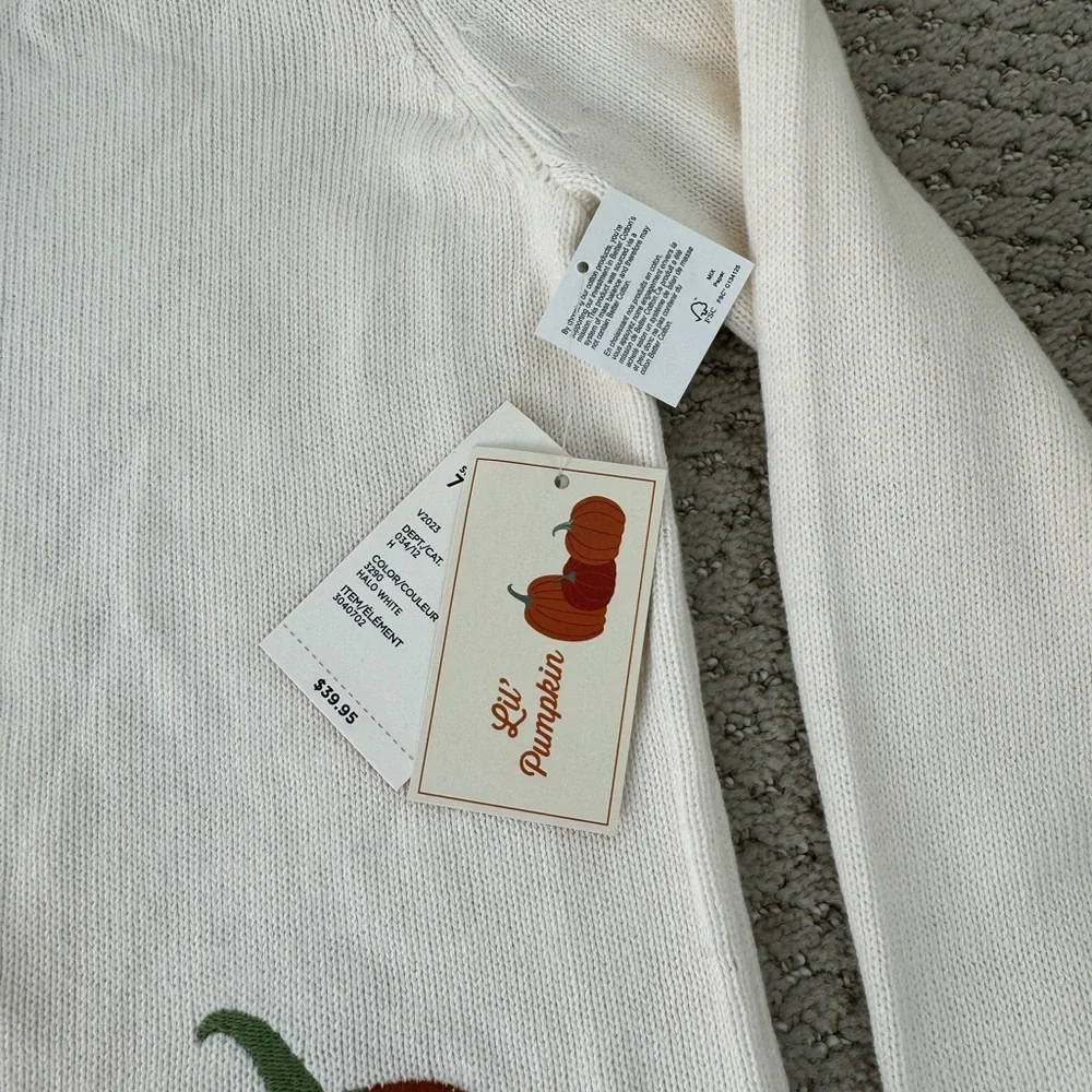 NWT Gymboree Pumpkin Cardigan size 7